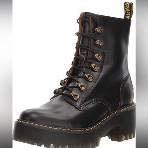 LEONA WOMEN'S VINTAGE SMOOTH LEATHER HEELED BOOTS